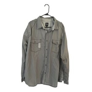 Black Jack Men's Long Sleeve Button Up Shirt Size 4XL Western Black